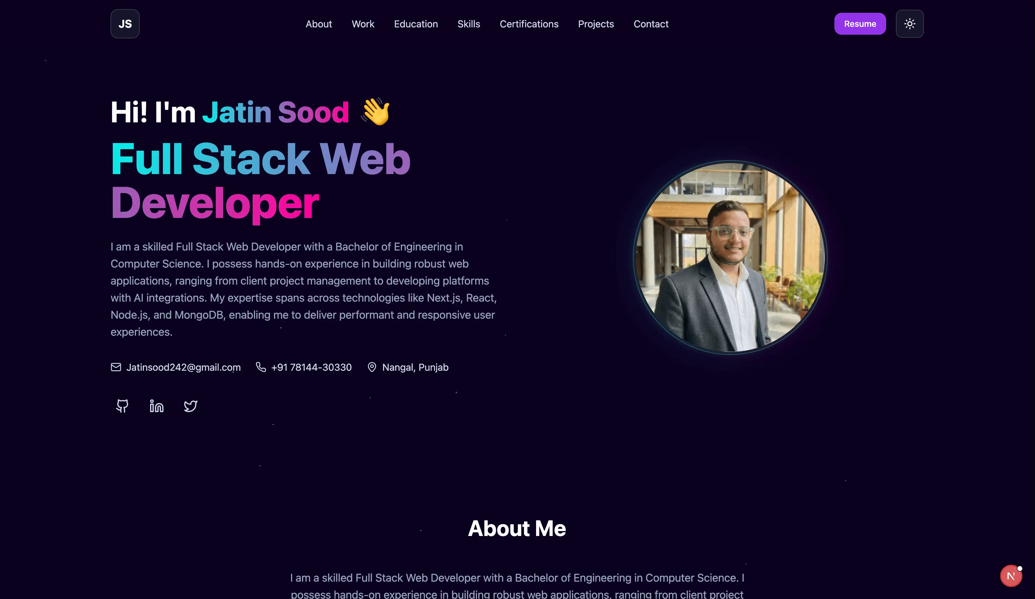 Portfolio Dark 4
