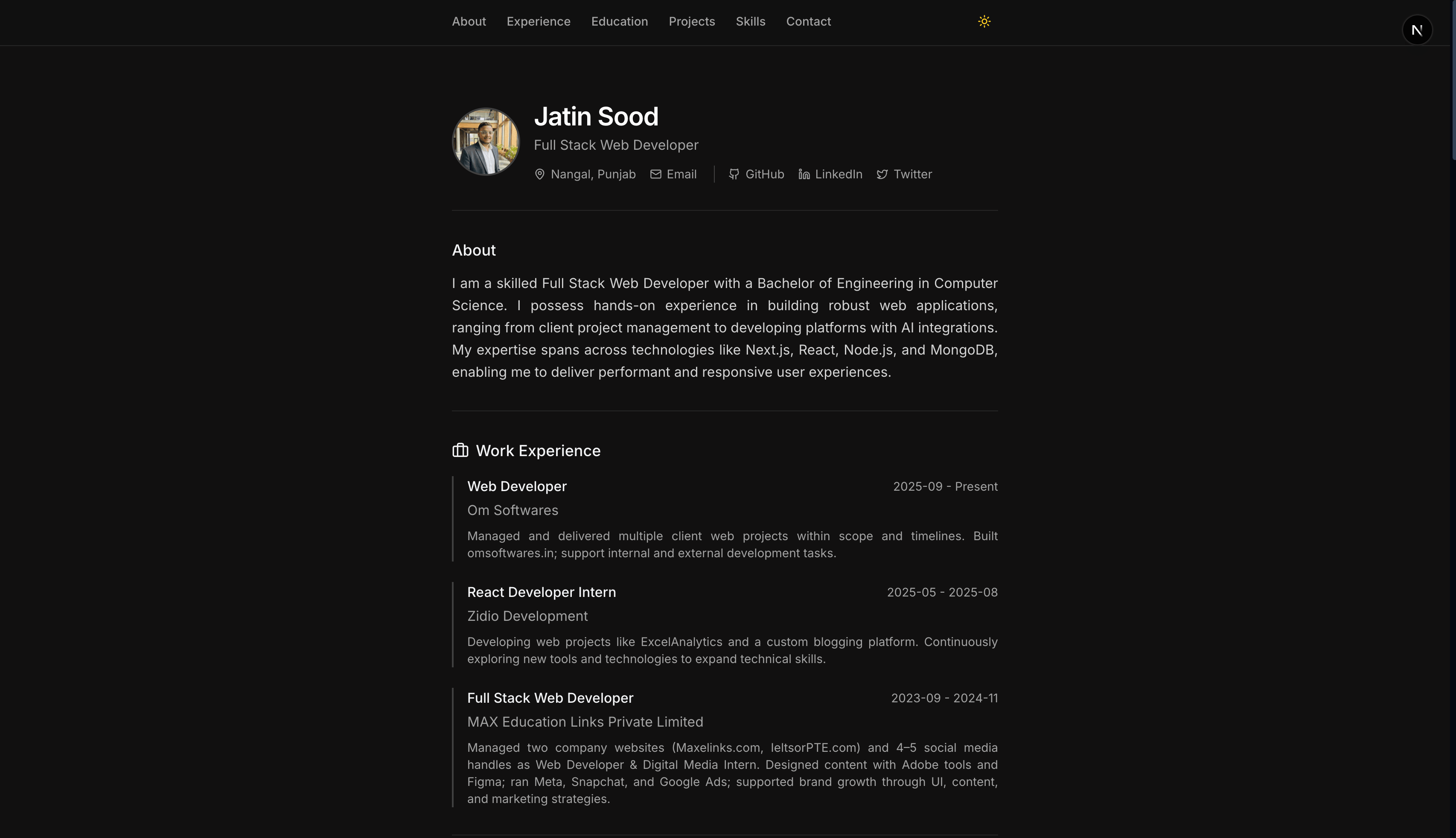 Portfolio Dark 7